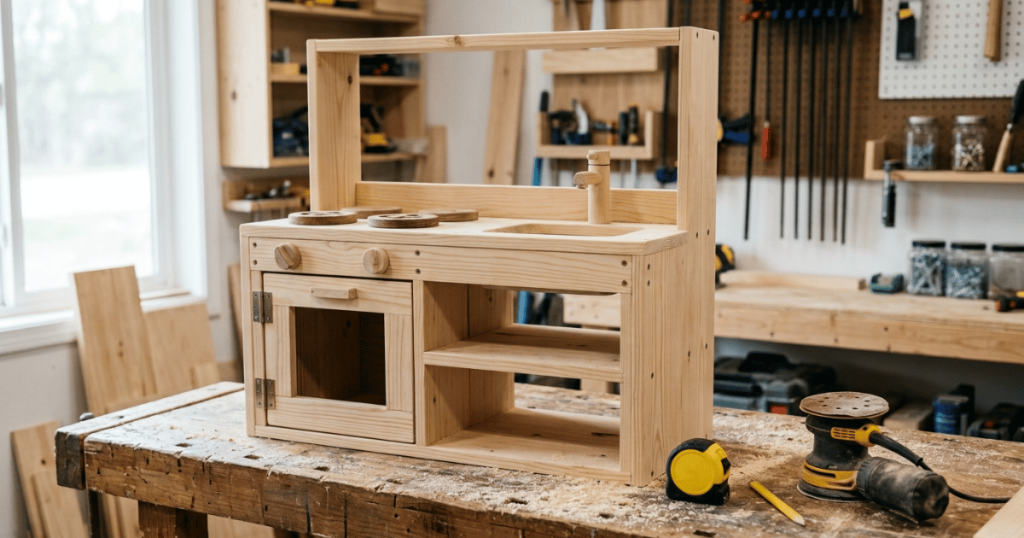 diy wooden play kitchen plans