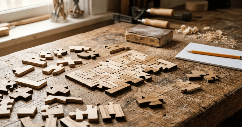 diy wooden puzzle