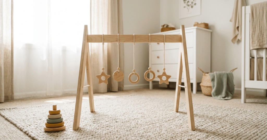 when can babies play with wooden toys?